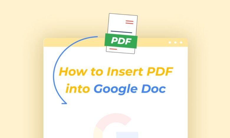 How to Insert PDF Into Google Doc