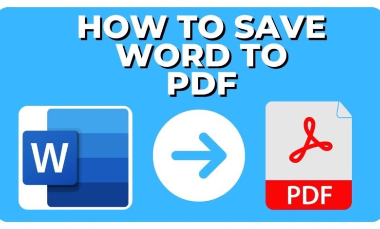 How to Save a Word Doc as a PDF